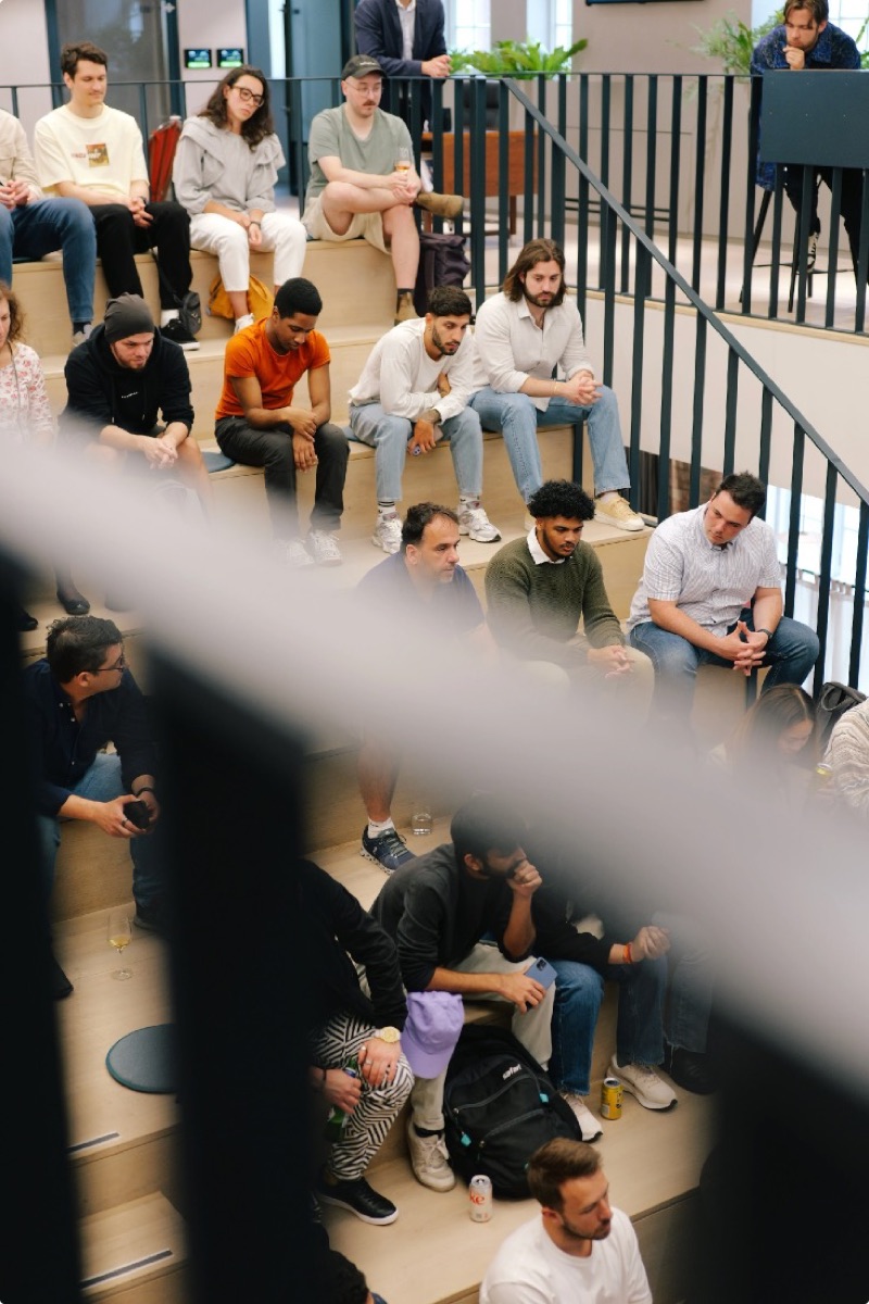 Audience at an Omar Farook talk